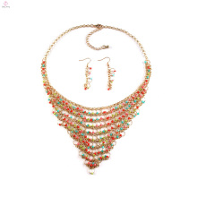 2018 Africano Nigerian Women Necklace Bead Jewelry Set